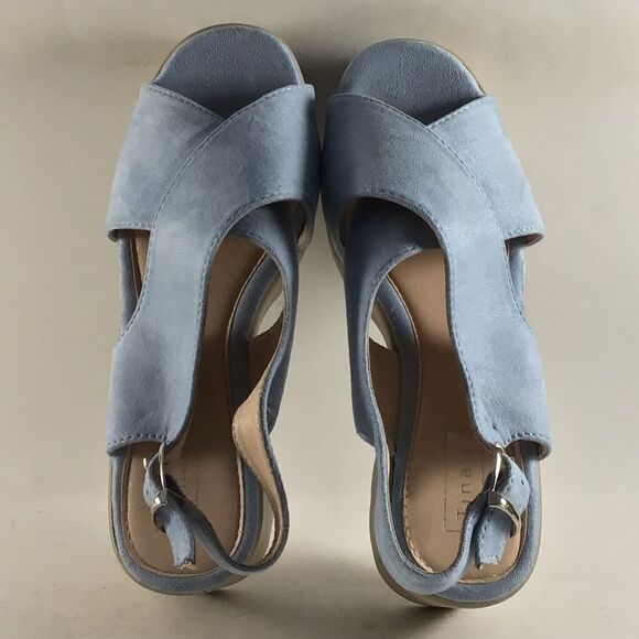 Tina’s shoes womens buckle oxfords blue size EU 38 US 7.5-8 - Picture 6 of 8